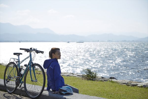 自行车骑行 in 琵琶湖